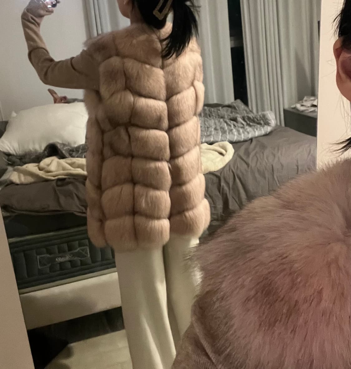 사가폭스 7단 퍼베스트 sagafox 폼폼이 상품이미지5