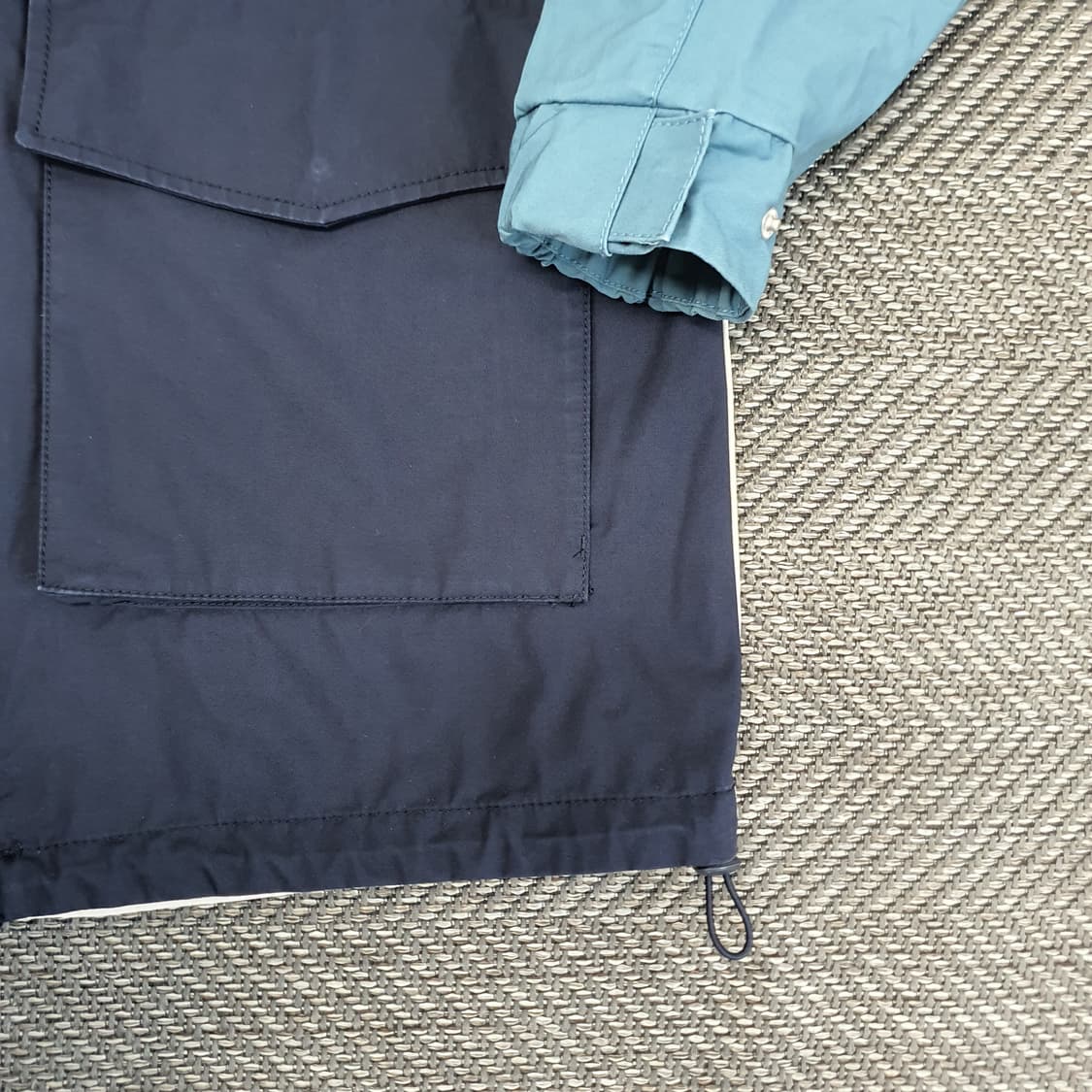 자라 칼라블록 간절기 후드집업 자켓 남자105~110 상품이미지4