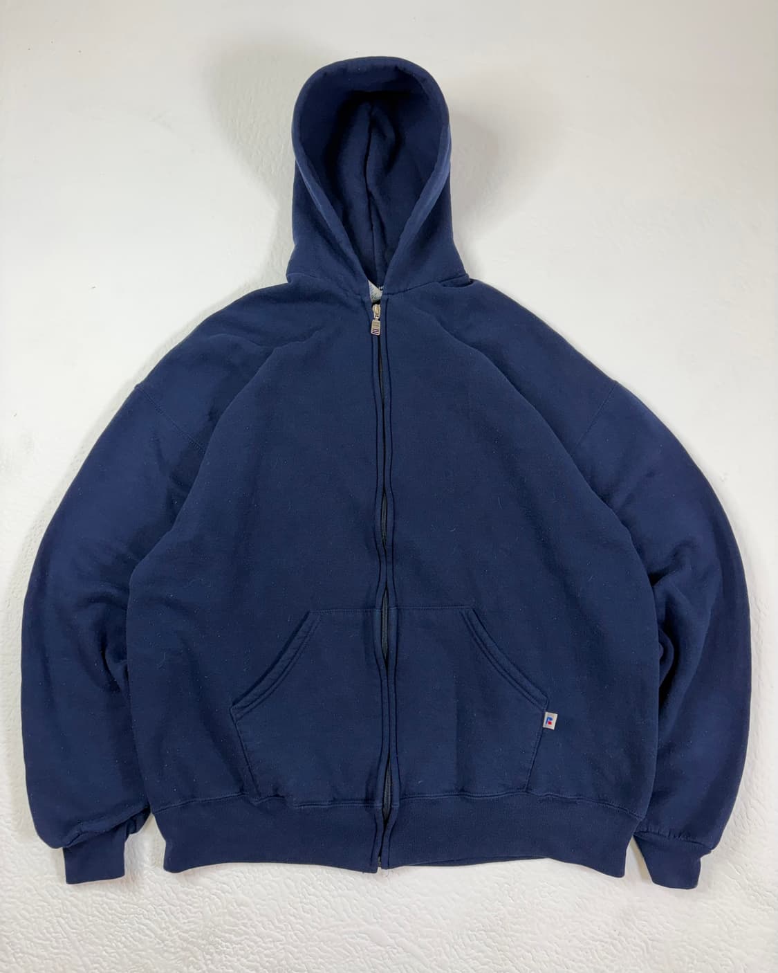 90s Russell Zip Up Hoodie (navy) 상품이미지1