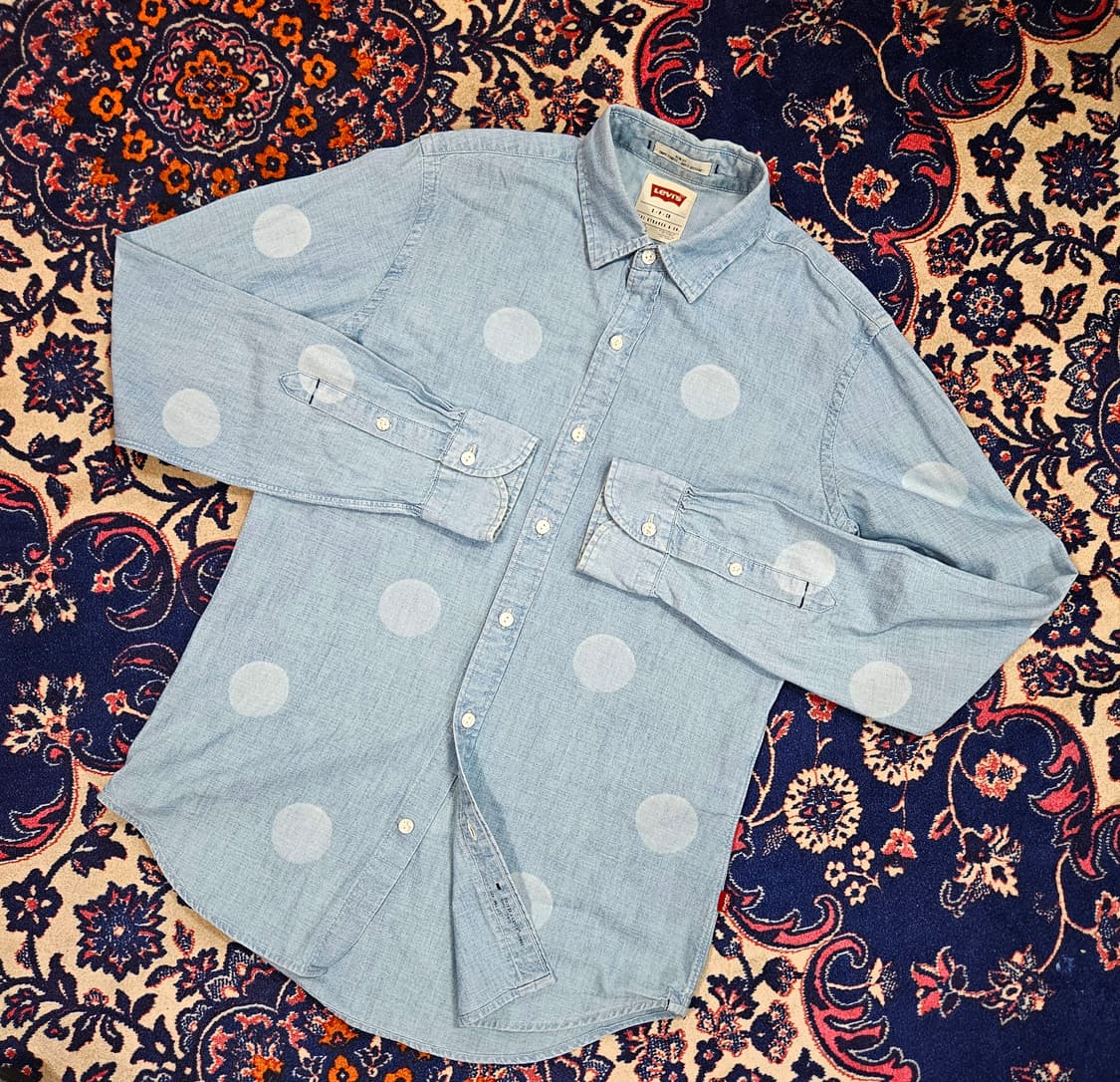 리바이스(Levis) 데님 도트 셔츠 S size 상품이미지1