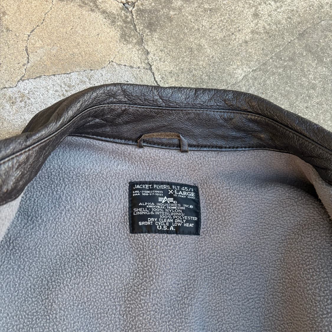 90s 알파인더스트리 FLT 45/F 플라이어 자켓 상품이미지10