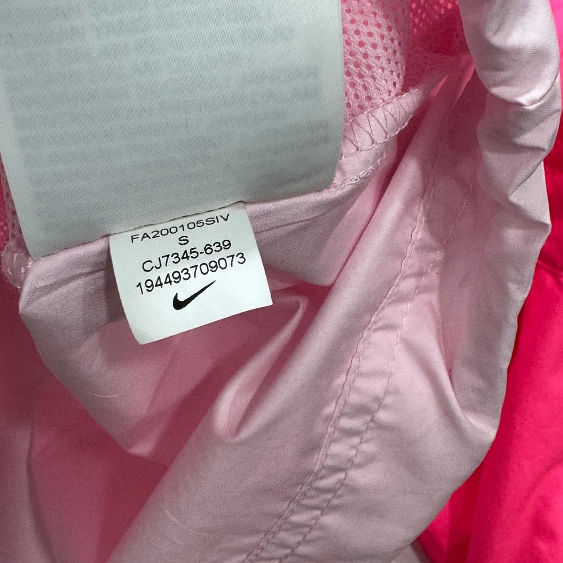 나이키 핫핑크 후드 바람막이 상품이미지4