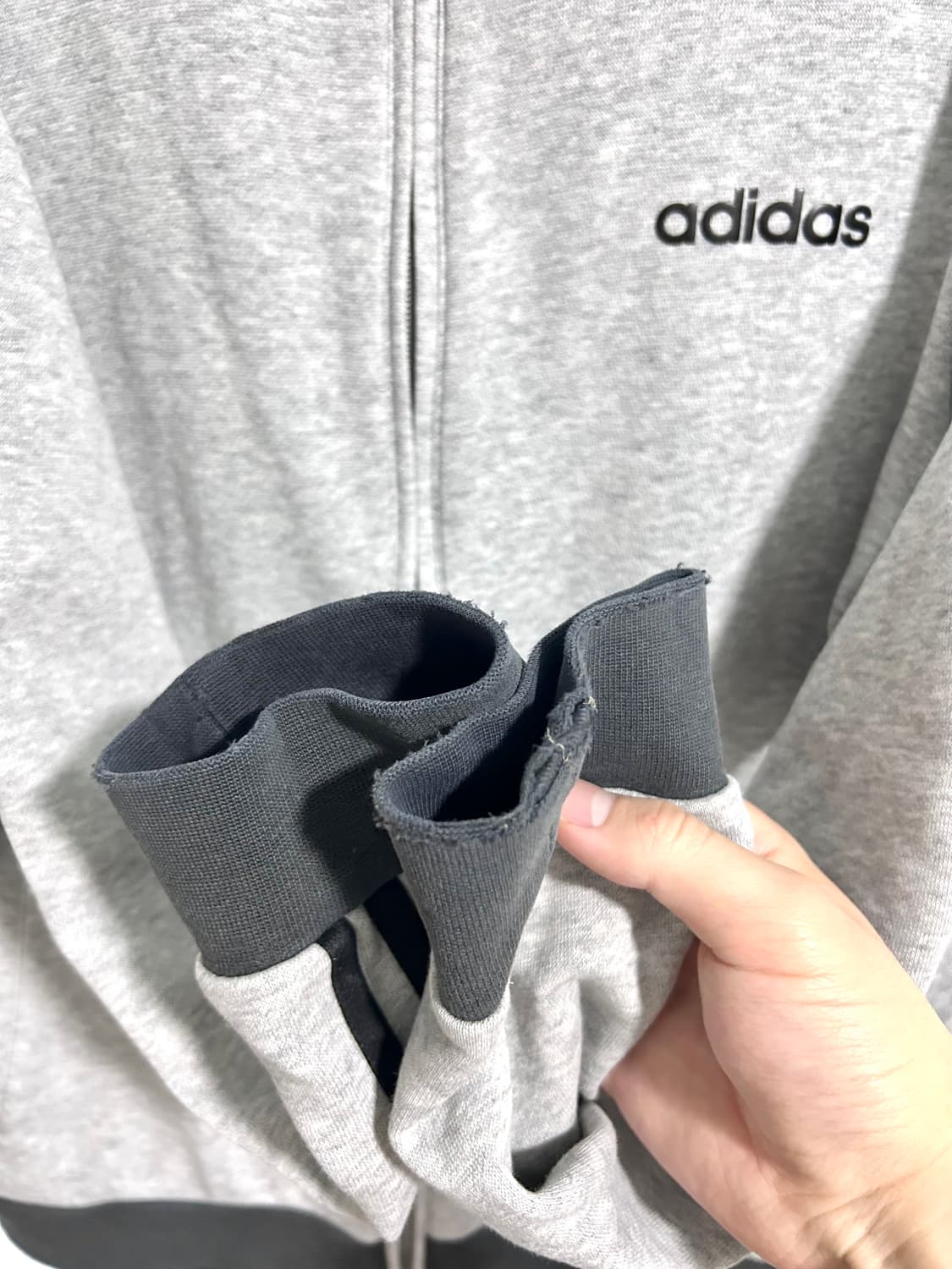 아디다스 회검 코튼져지 m 상품이미지5