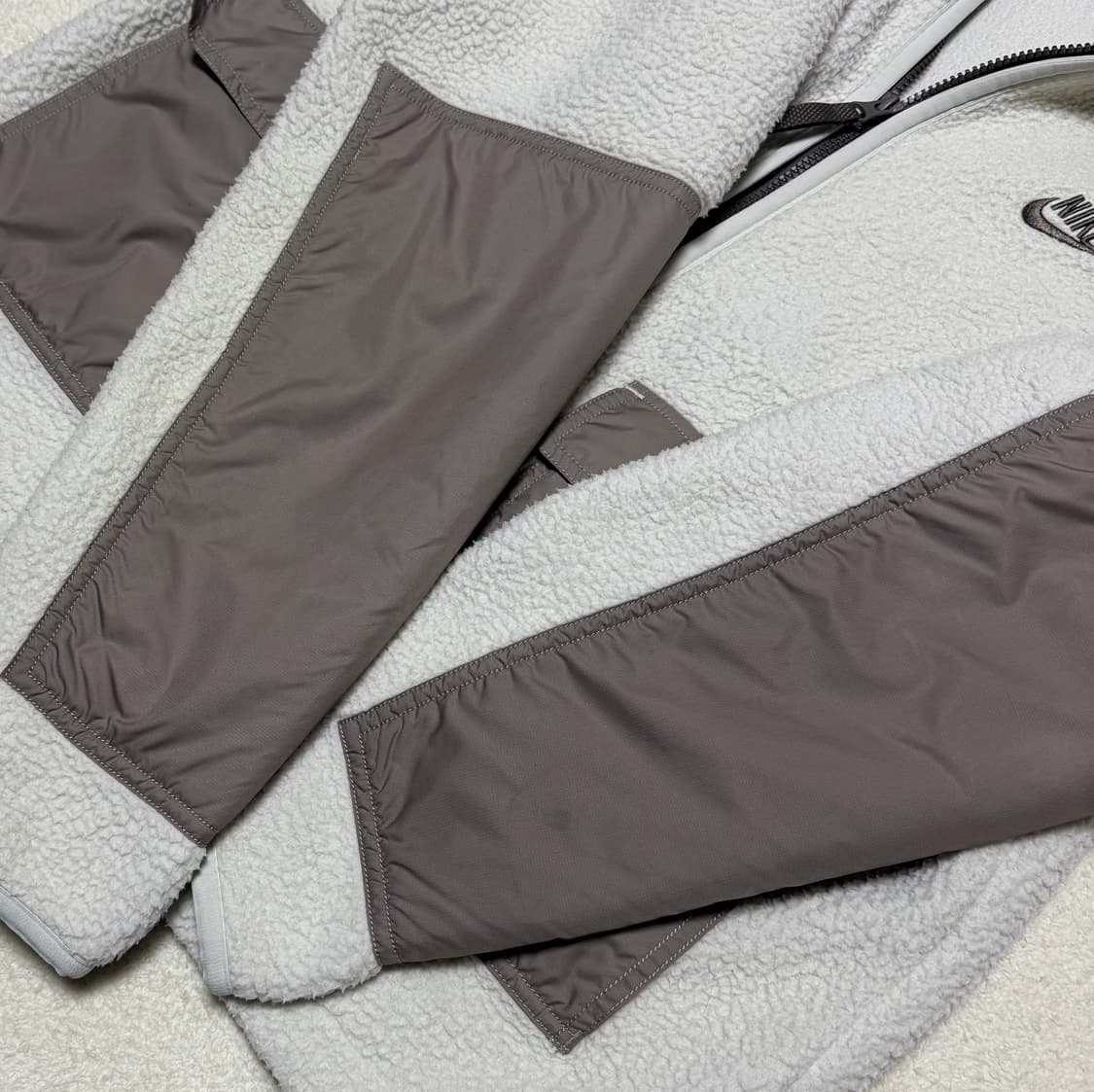 나이키 화이트 모카 투웨이 쉐르파 후리스 상품이미지6