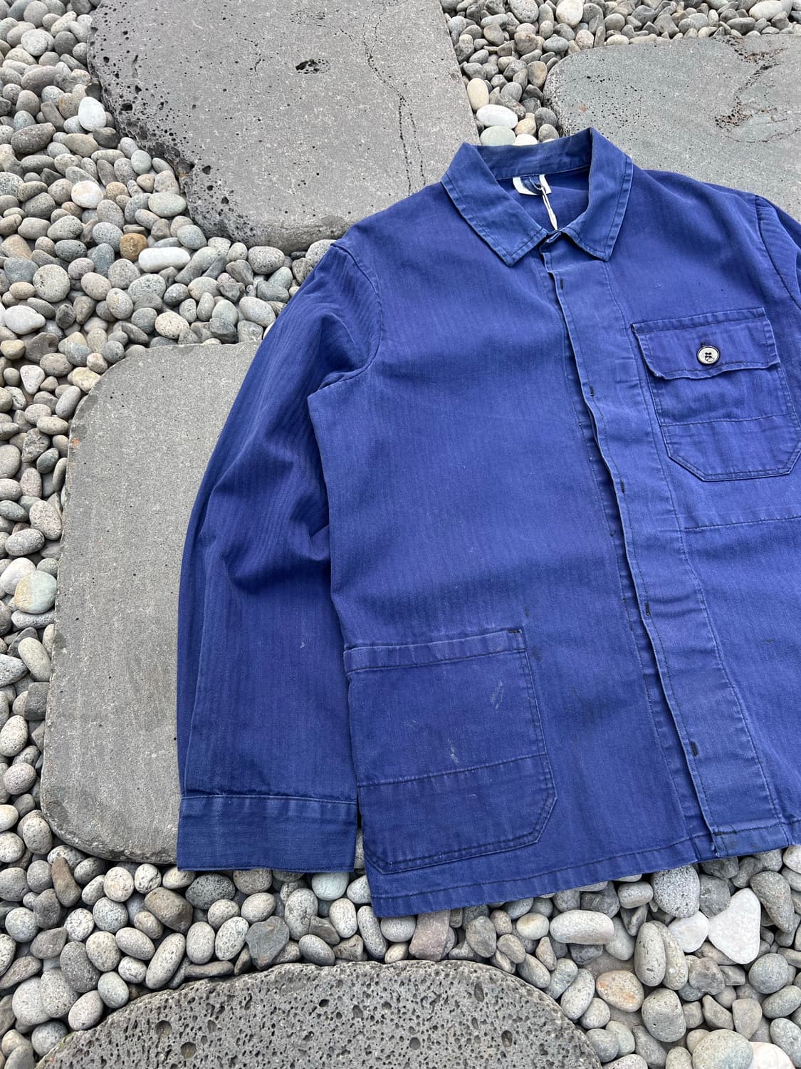 OLD VINTAGE HBT FRENCH WORK 헤링본트윌프렌치워크자켓 상품이미지3