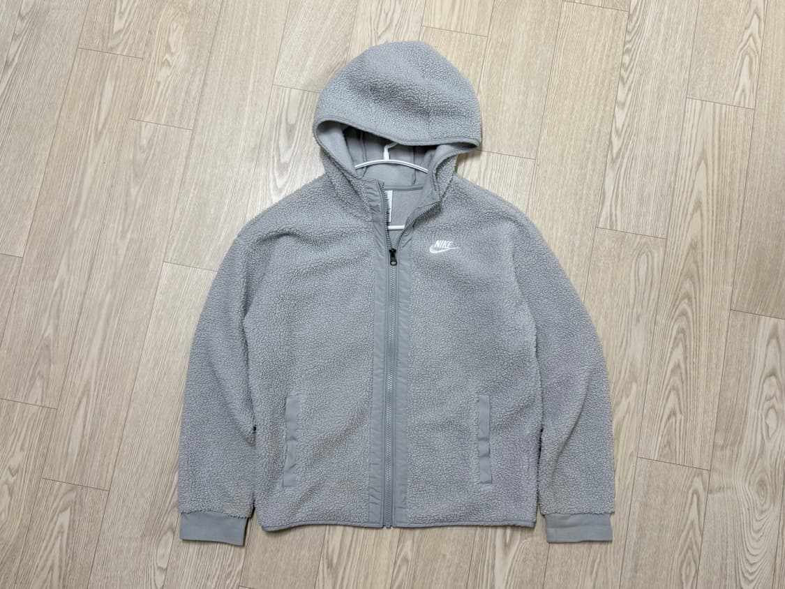 155사이즈 (여44~55) 아동 여성 나이키 뽀글이 후드집업 상품이미지1