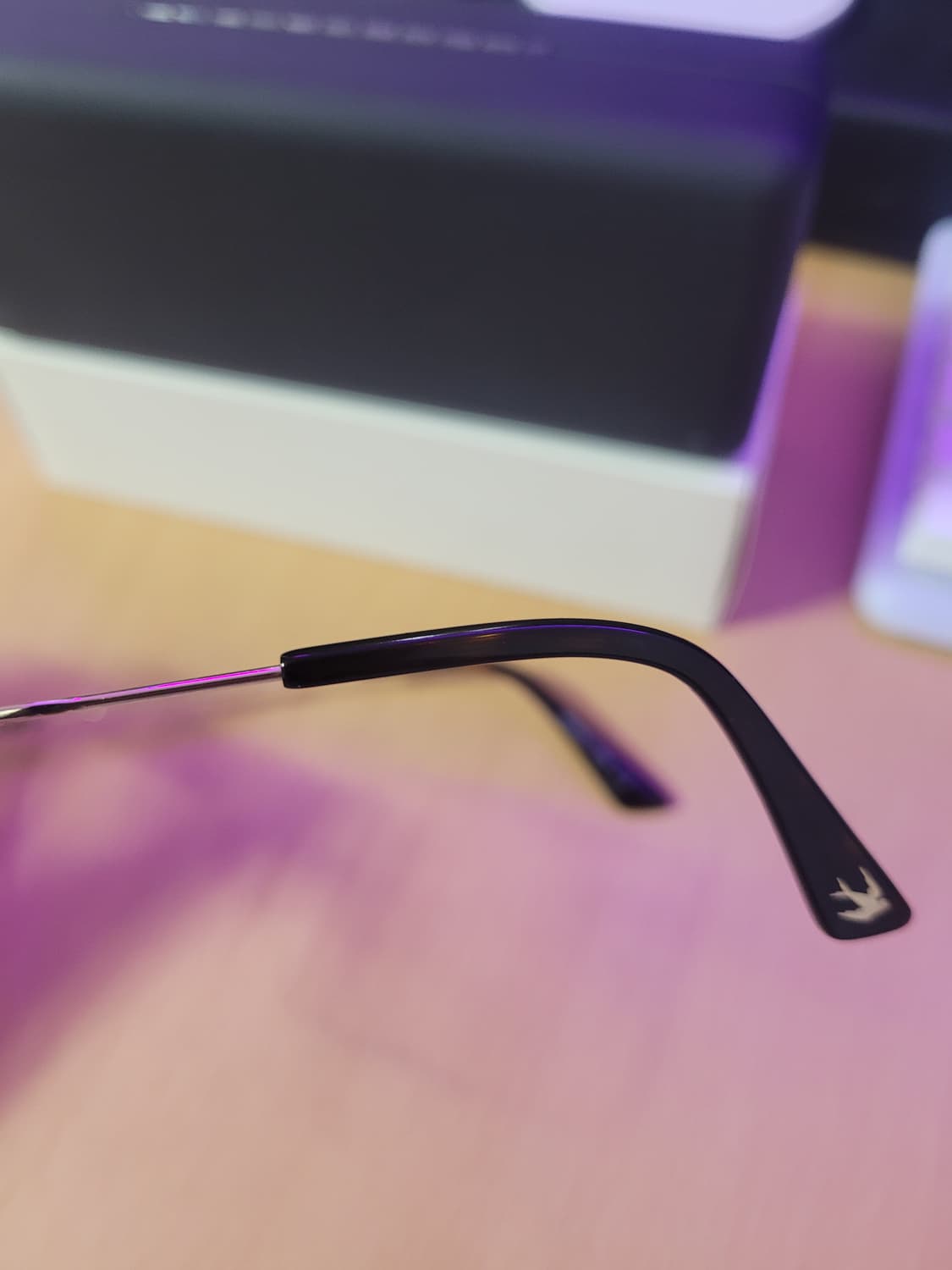 알렉산더 맥퀸 금테 안경테 MQ0230OA 002 브라운 틴트) 민트급 상품이미지3