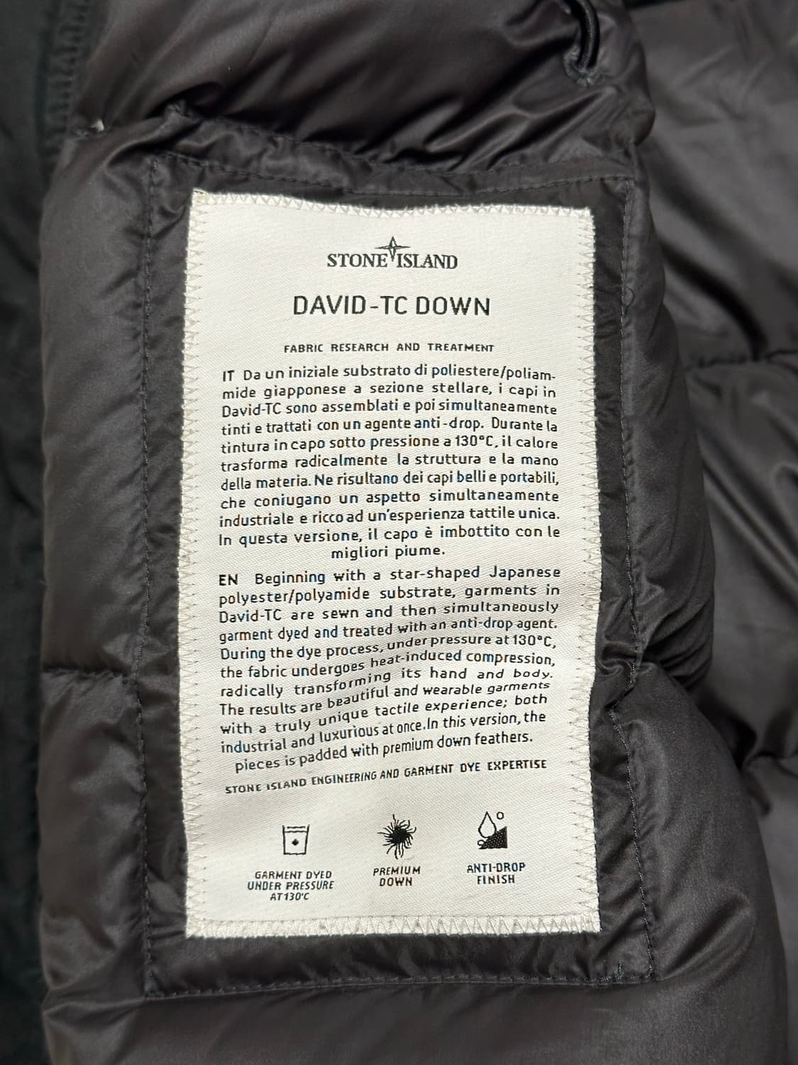 스톤아일랜드 다비드 tc 롱패딩 L(105-110) 국내판 상품이미지2