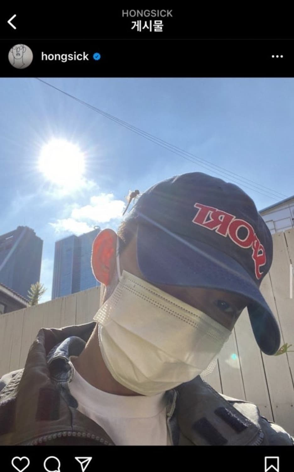 유아인 볼캡 sport 상품이미지1