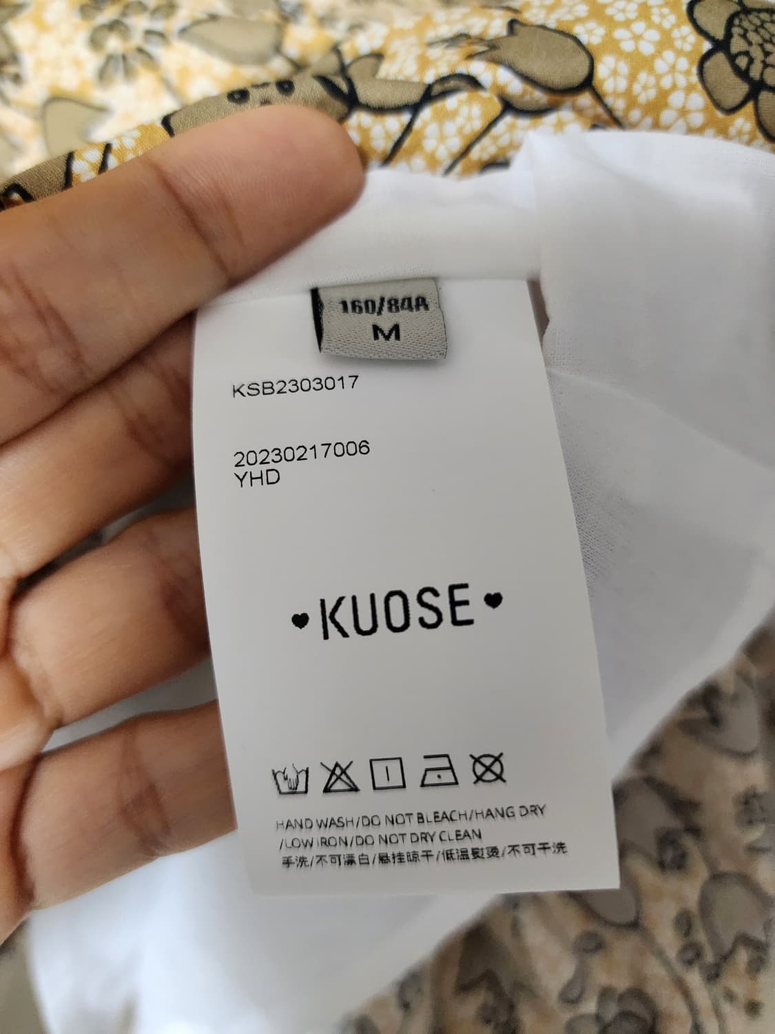 (새제품) 쿠오세 원피스 패턴 플레어원피스 M 상품이미지5