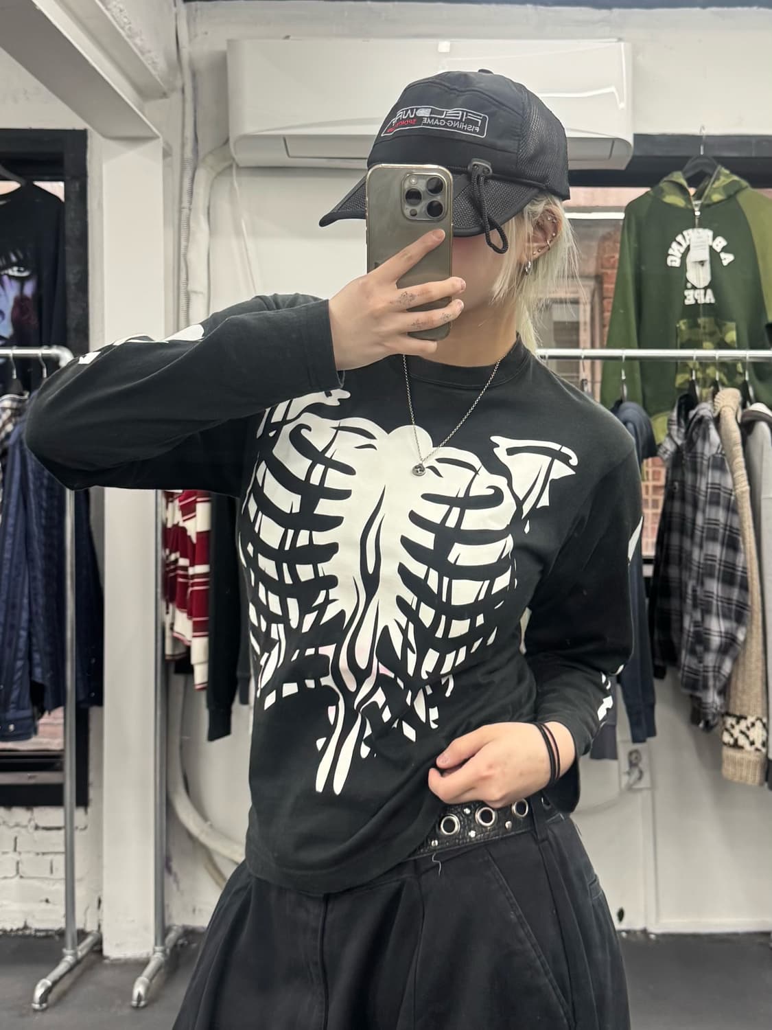 밴슨 레더 플레임 본 롱슬리브 상품이미지3