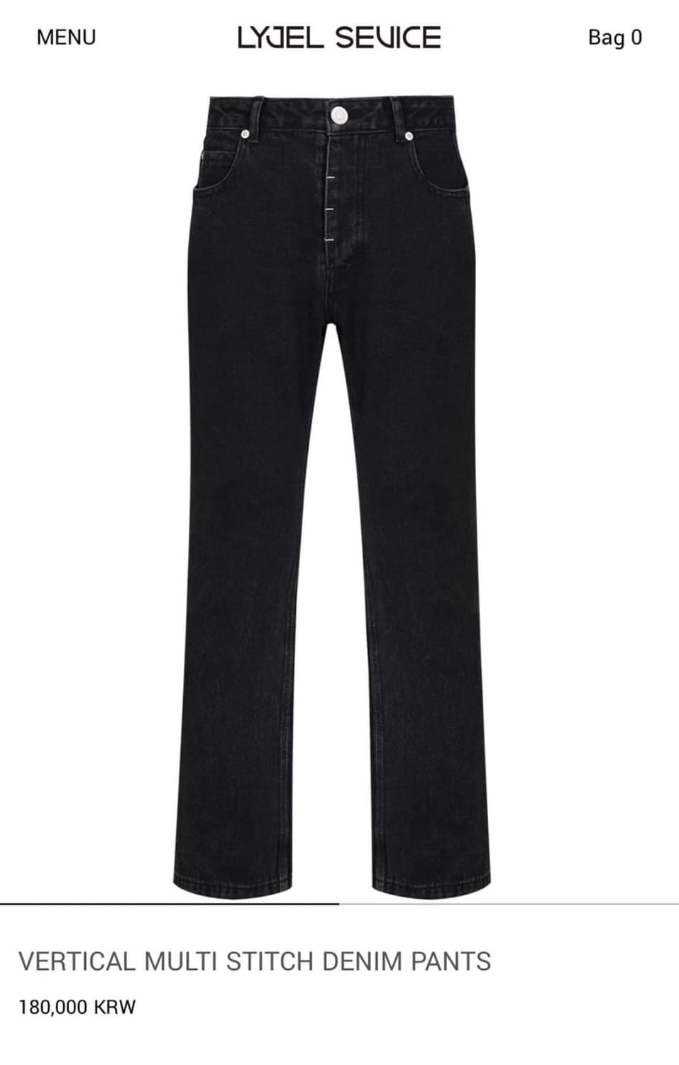 리젤서비스 흑청 데님 상품이미지2