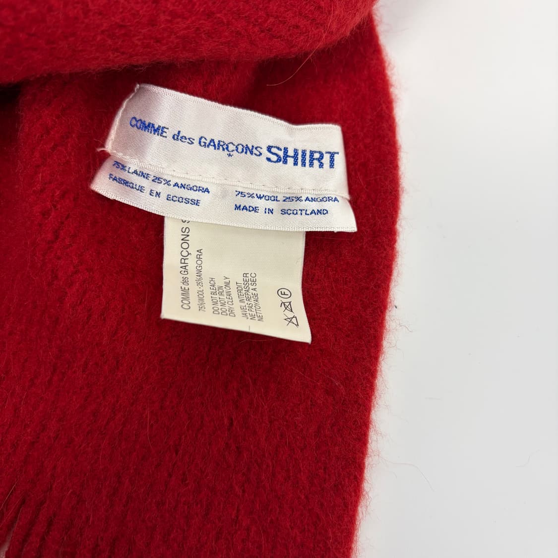 꼼데가르송 패턴 앙고라 머플러 목도리 상품이미지3