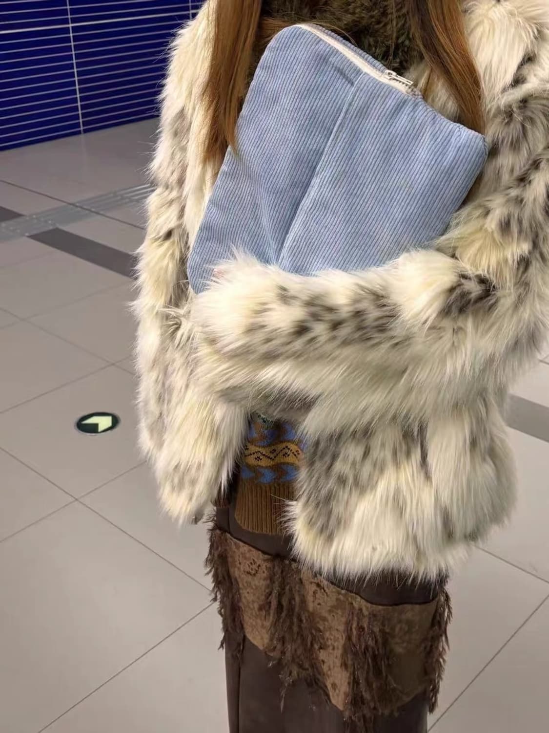 레오파드 퍼자켓 상품이미지1