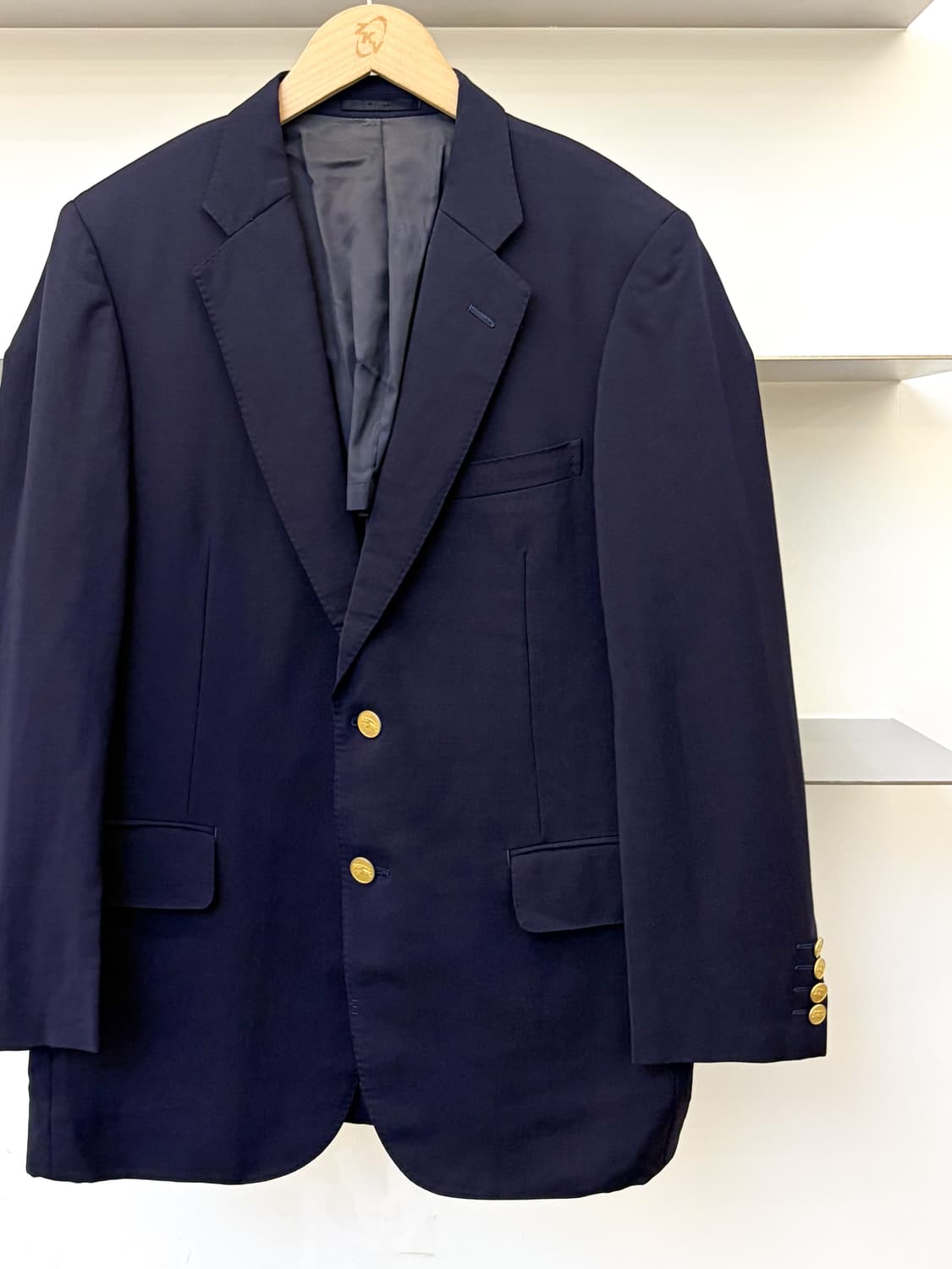 버버리 90s 골드 플레이트 버튼 블레이저 상품이미지2