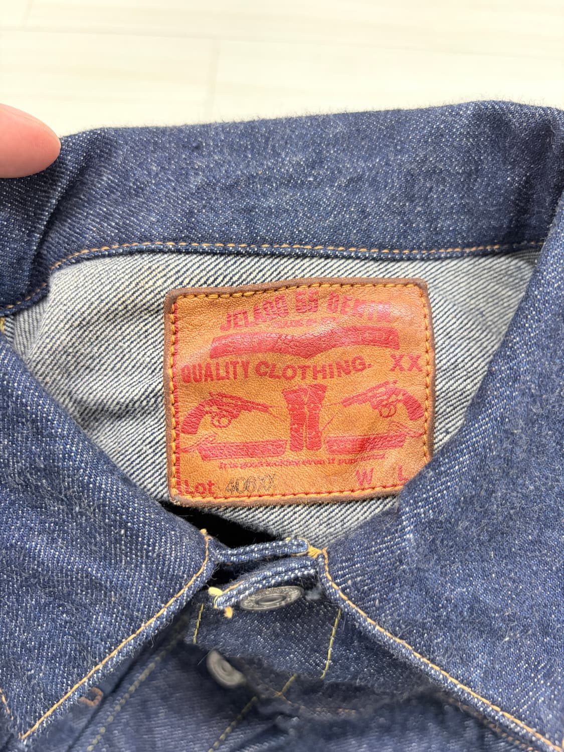 제라도 406xx, s 사이즈 데님 자켓 상품이미지3