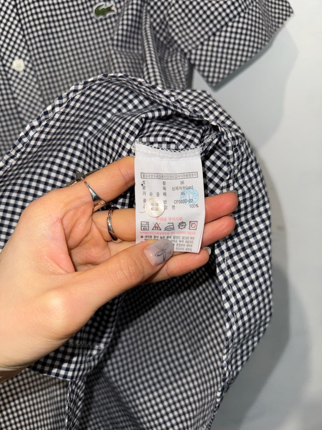 Lacoste check shirt(36) 상품이미지4