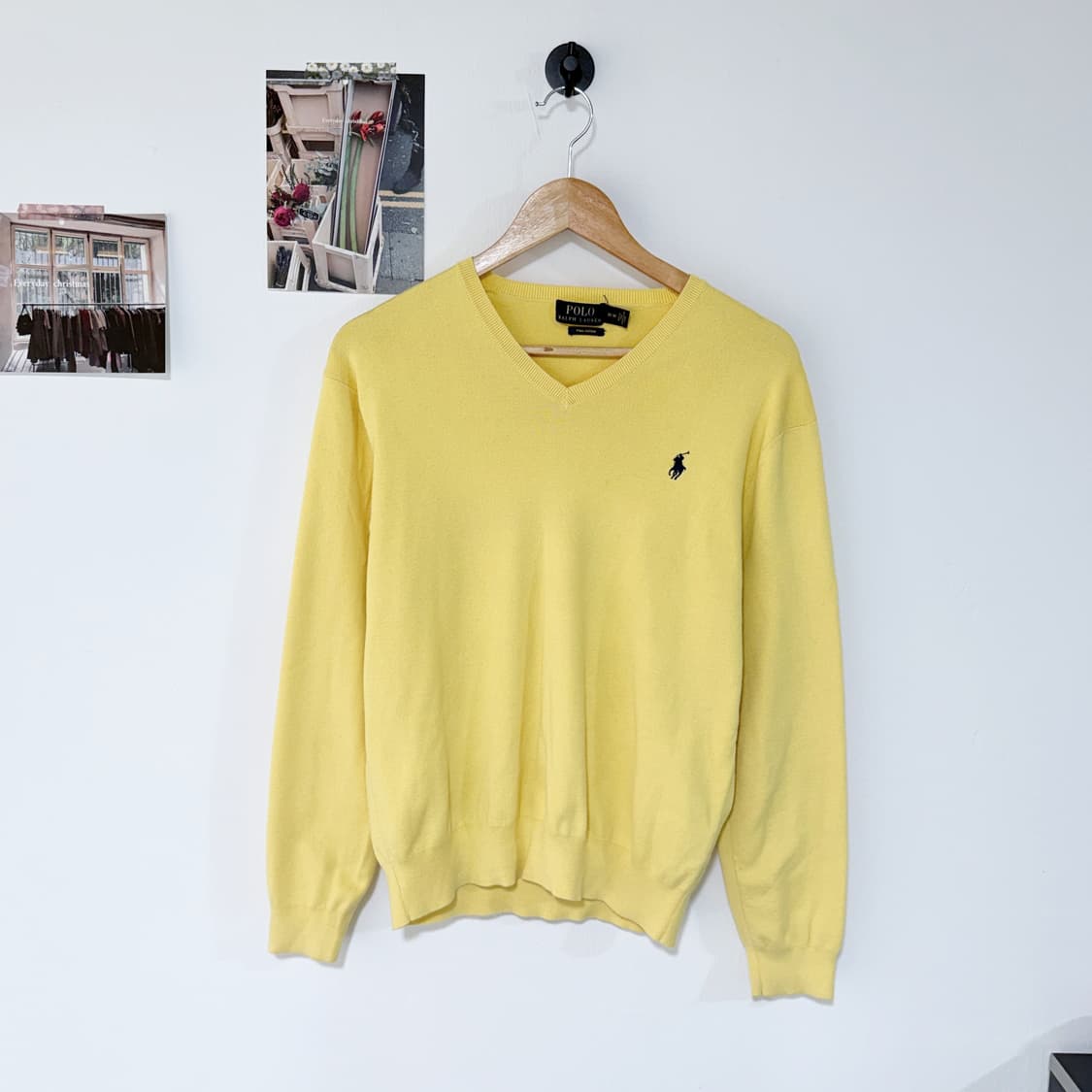 [M] 폴로 랄프로렌 피마코튼 브이넥니트 상품이미지1