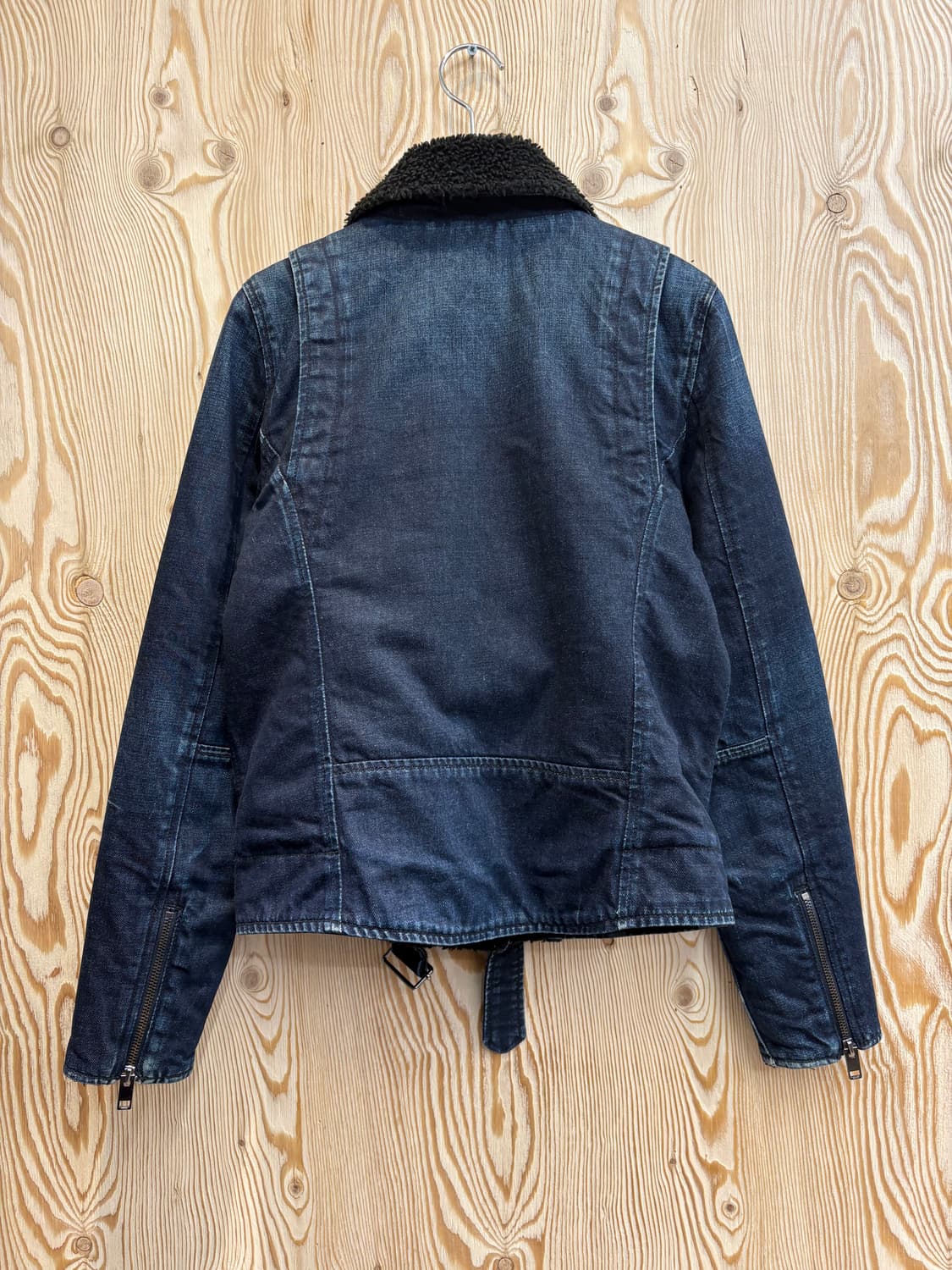 디젤 멀티지퍼 데님 무스탕 상품이미지2