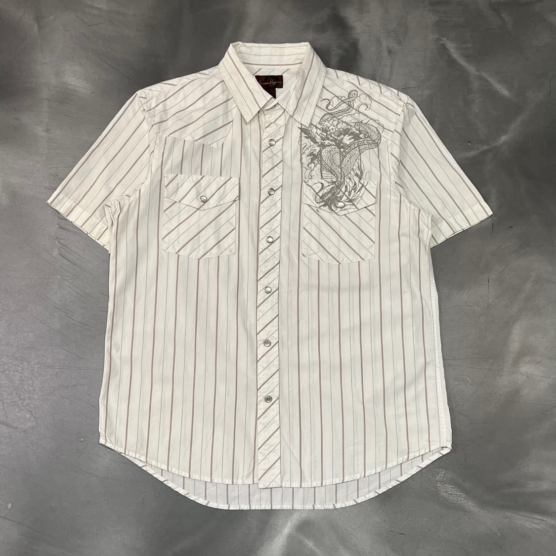  아메리칸 레그 씨 스트라이프 그래픽 하프 셔츠 y16316 상품이미지1