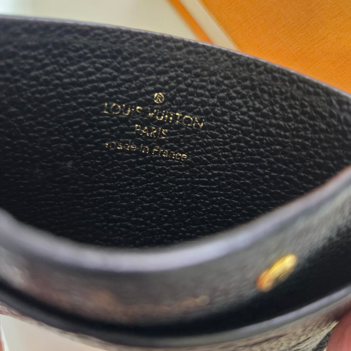 정품 풀박스 루이비통 앙프렝뜨 카드지갑 블랙 상품이미지7