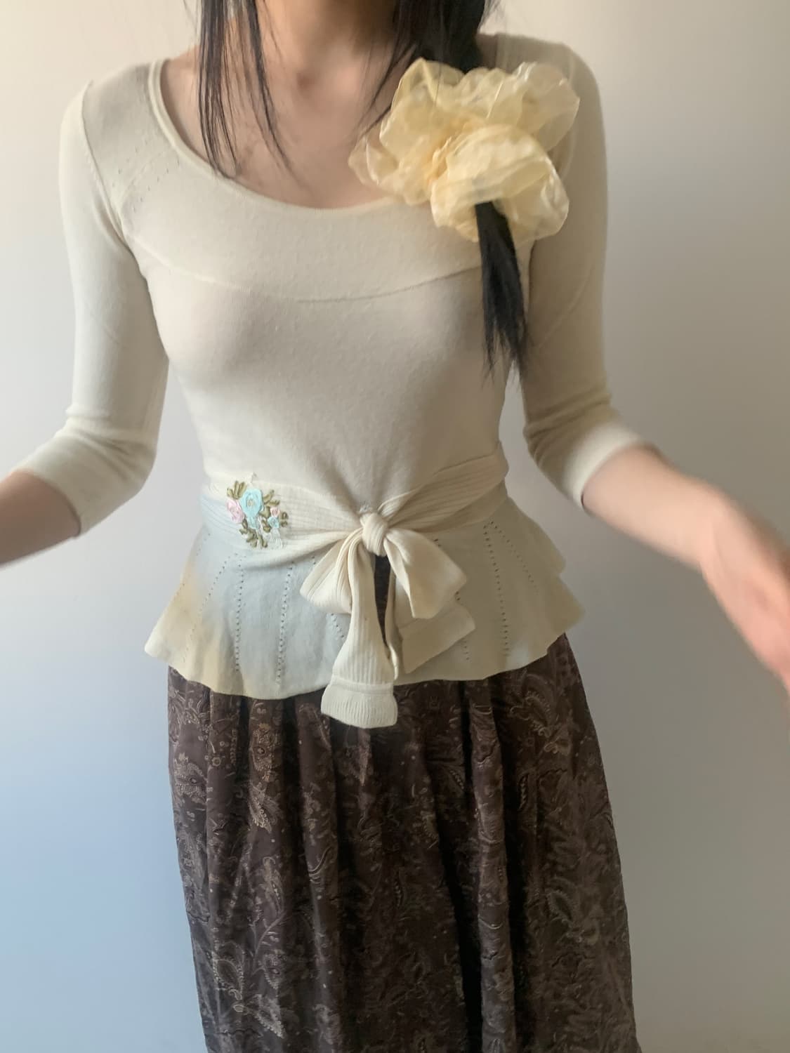 Flower pattern skirt 상품이미지9