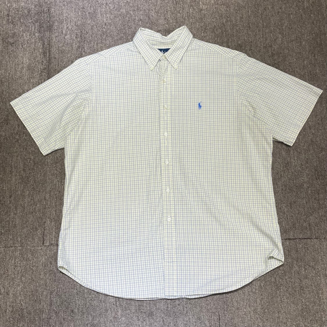 (XL) POLO 폴로 랄프로렌 체크 반팔 셔츠 클래식핏 상품이미지3