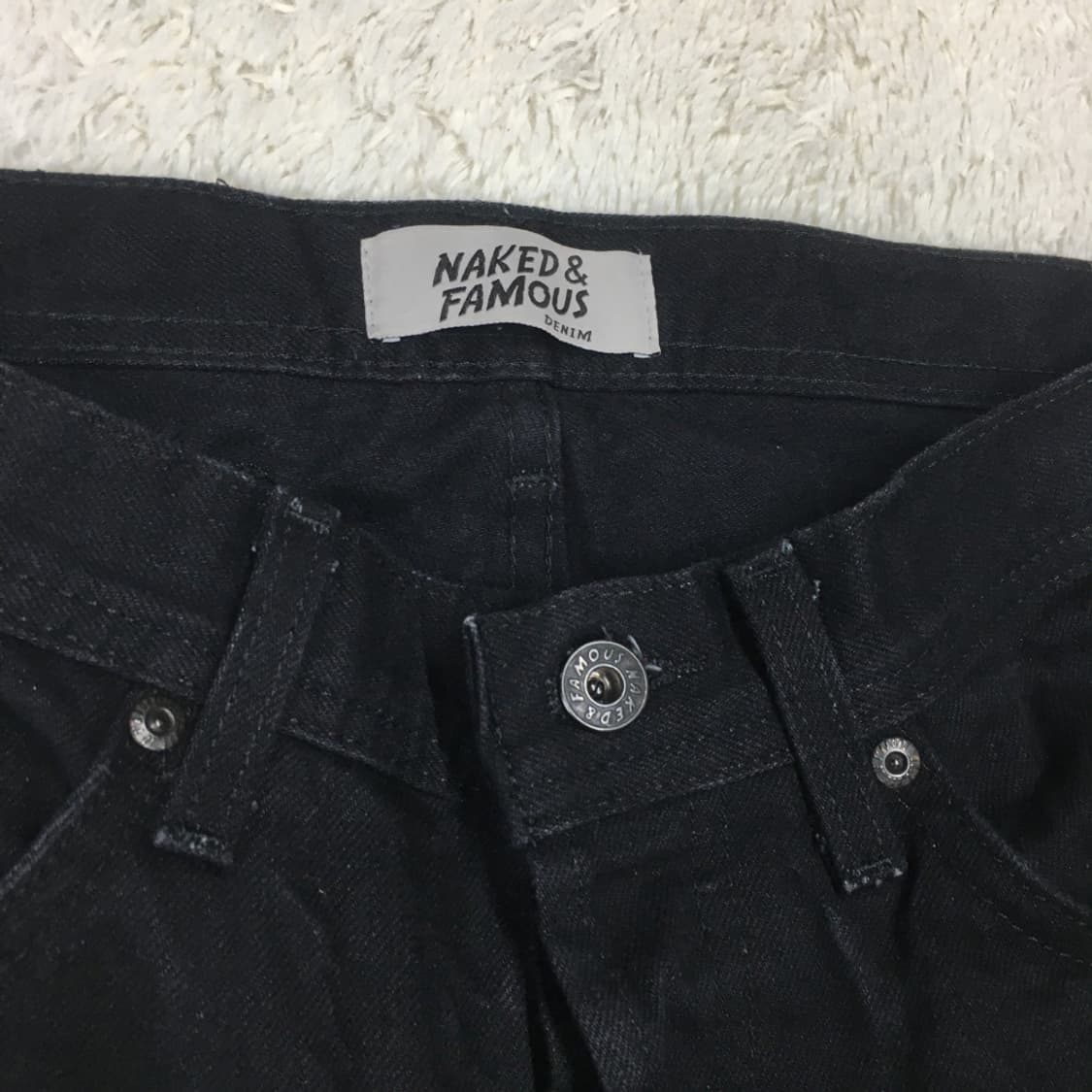 네이키드 페이머스 블랙 데님팬츠 BB15 상품이미지2