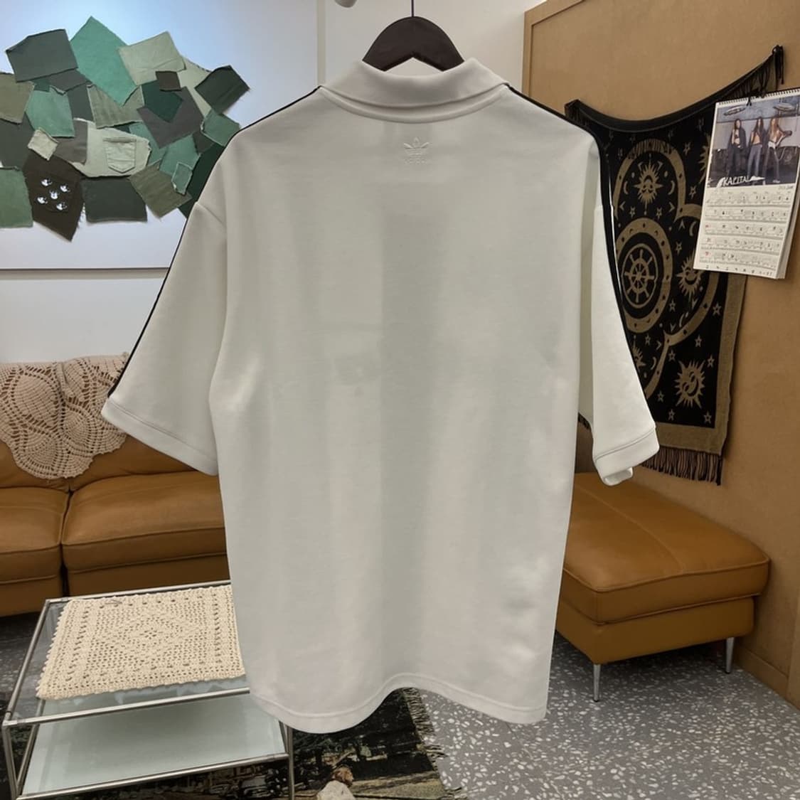 아디다스 올드스쿨 레트로 풋볼 스트라이프 반팔티 2XL C12503 상품이미지4