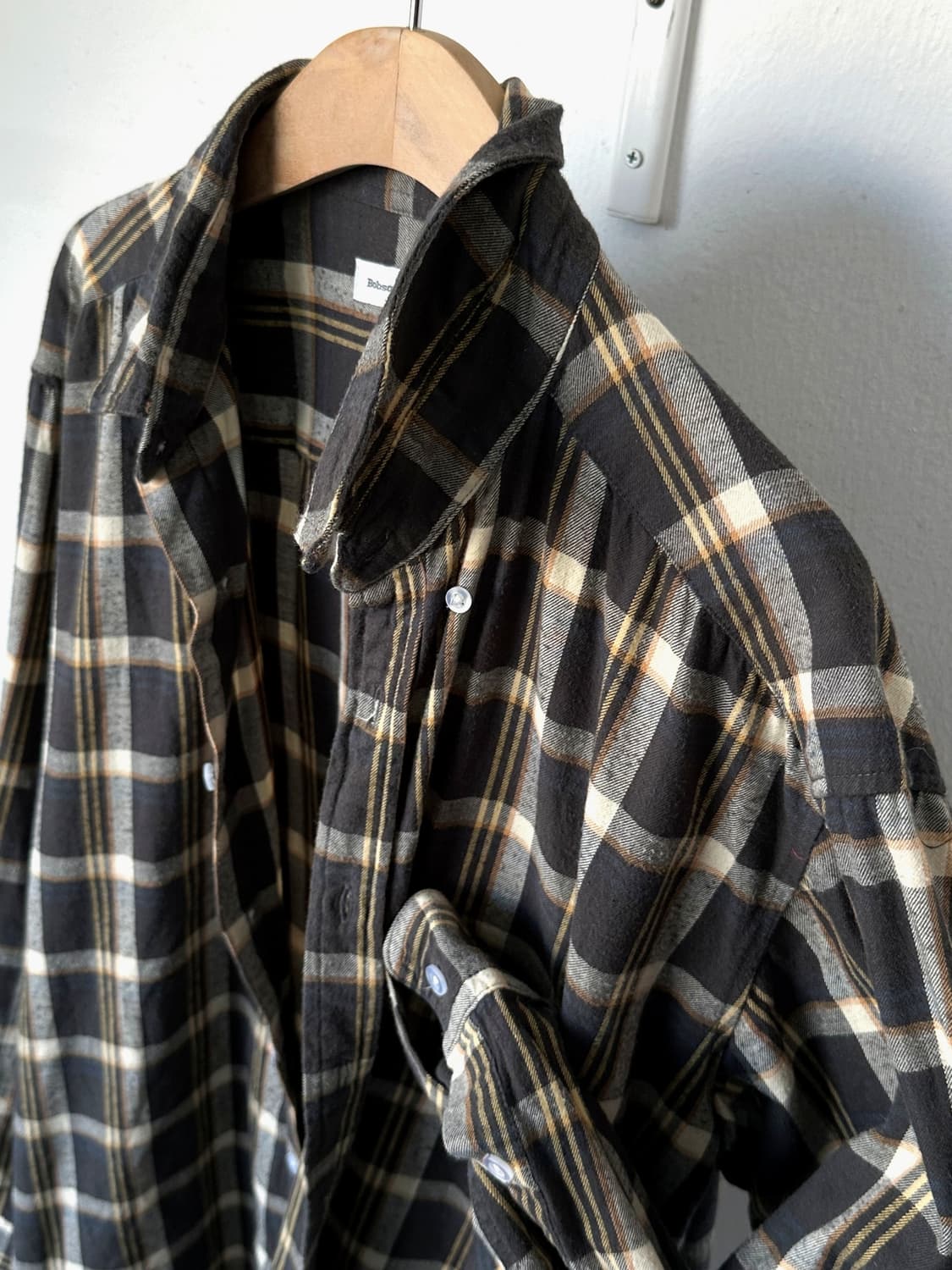 Cotton shirring design nel check blouse  상품이미지2