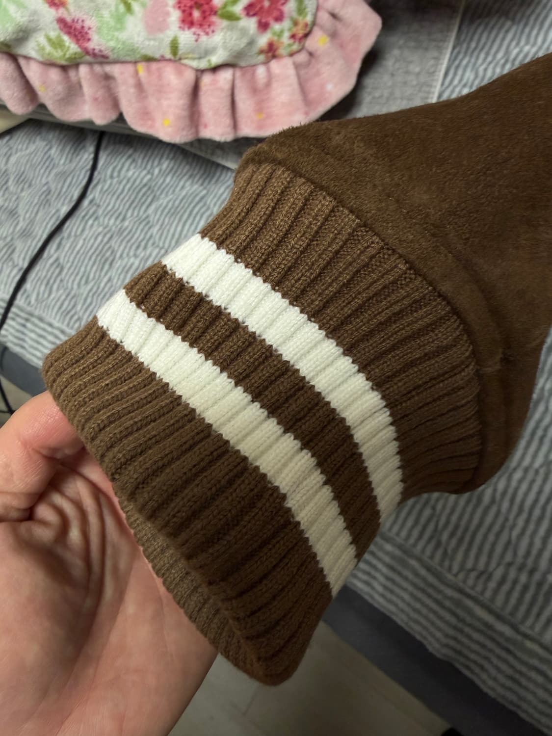 (M) 에스티유 스웨이드 바시티 자켓 브라운 상품이미지7