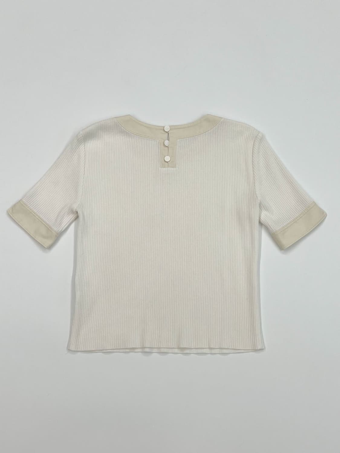 courreges / 꾸레쥬 아이보리 골지 탑  상품이미지5