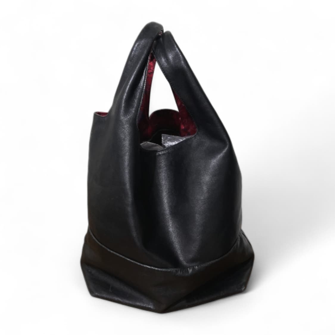 요지 야마모토 느와르 레더 토트백 상품이미지1