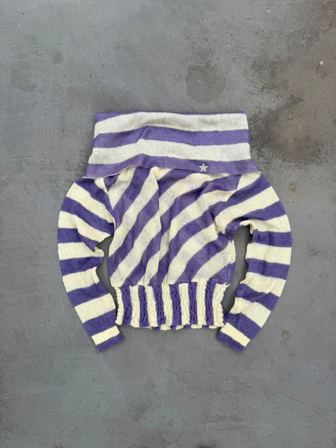 VTG 스타 오프숄더 니트 상품이미지1
