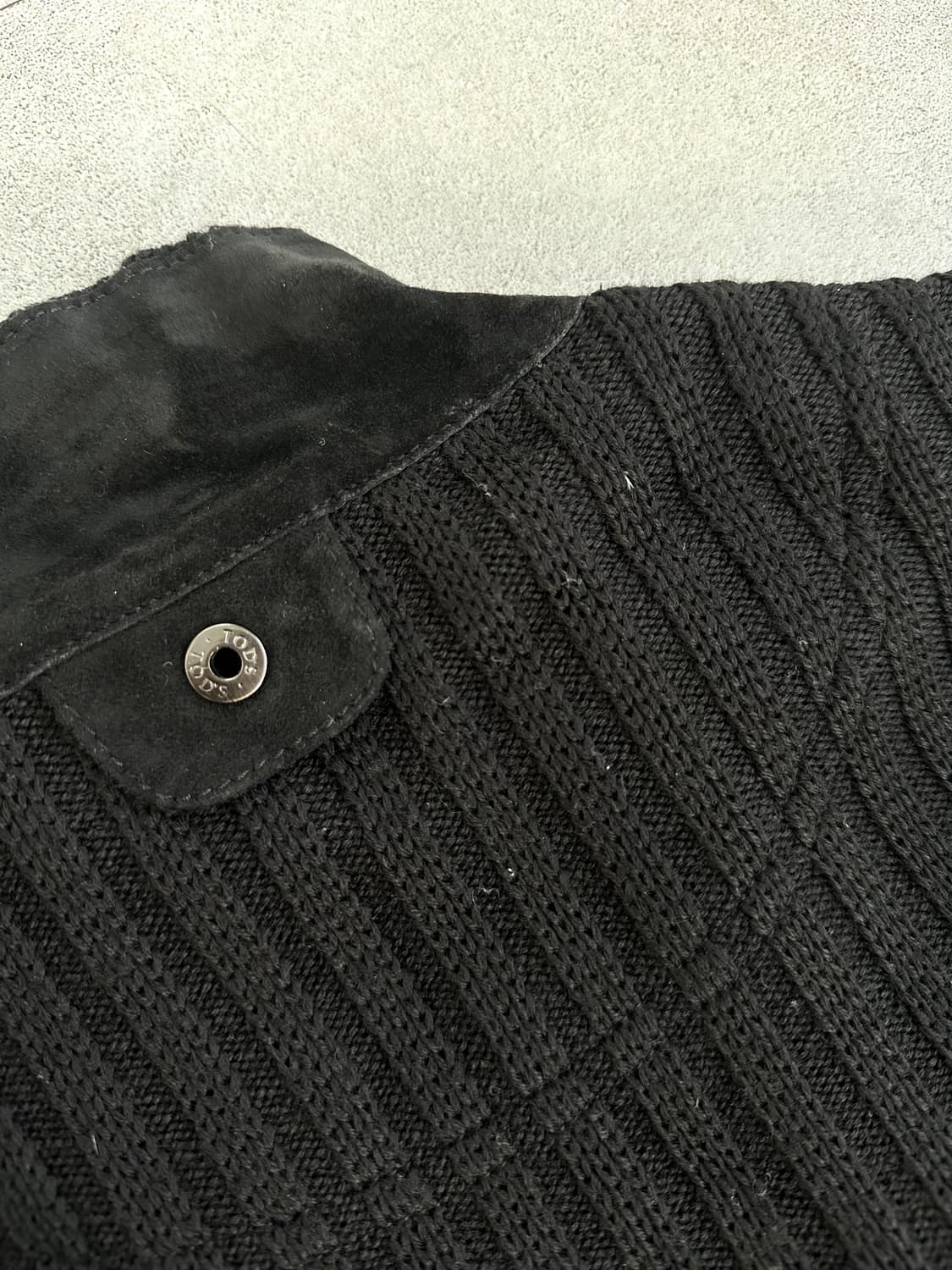 토즈 카프스킨 스웨이드 니트 집업 자켓 상품이미지6