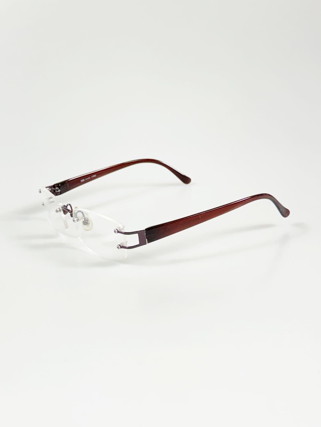 DARK 무테 스퀘어 메탈 프레임 빈티지 안경 상품이미지3