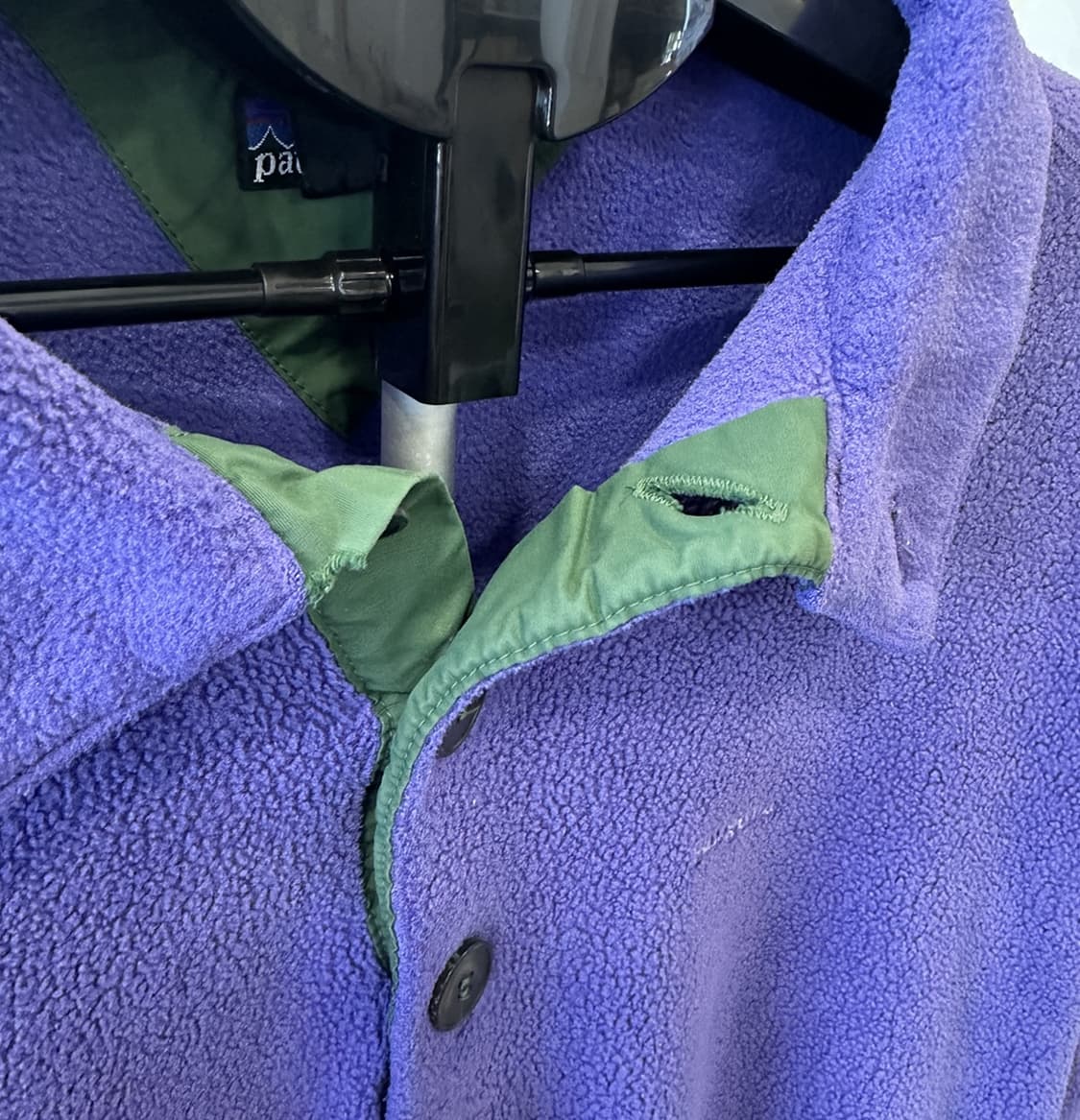 90s (1991) 빈티지 파타고니아 쿼터 버튼업 플리스 (XL) 상품이미지5