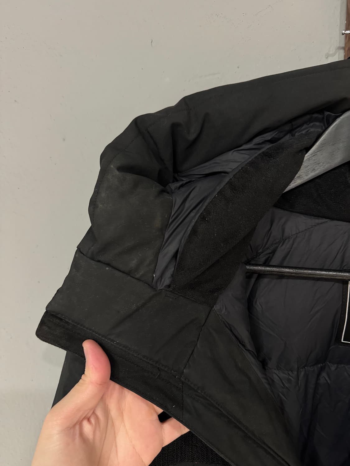 노스페이스 EC 컬렉션 블랙 후드 패딩  상품이미지7