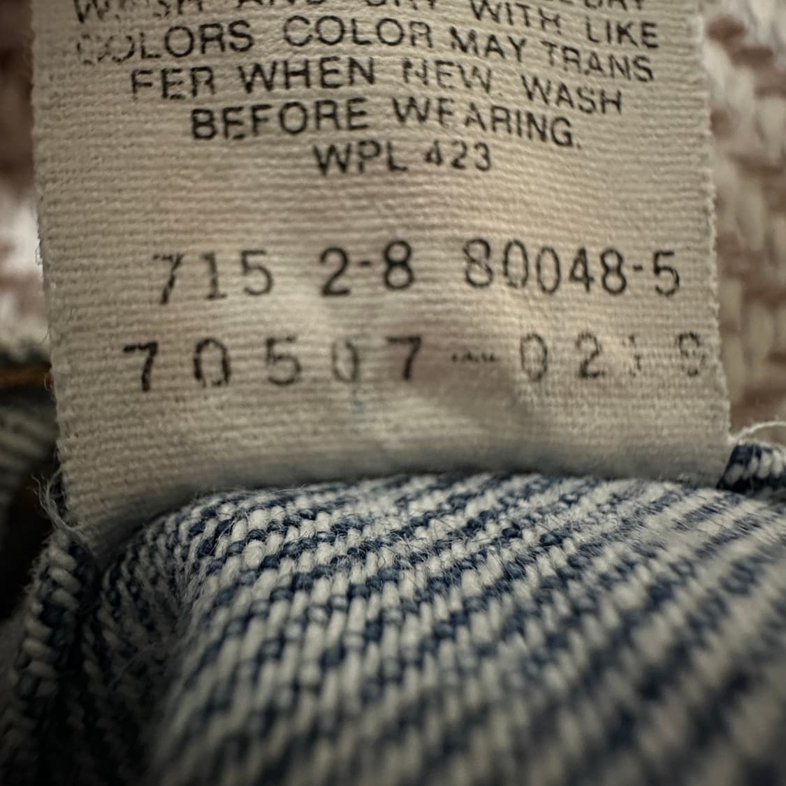 LEVI'S 70507 80's usa made denim jacket 상품이미지8