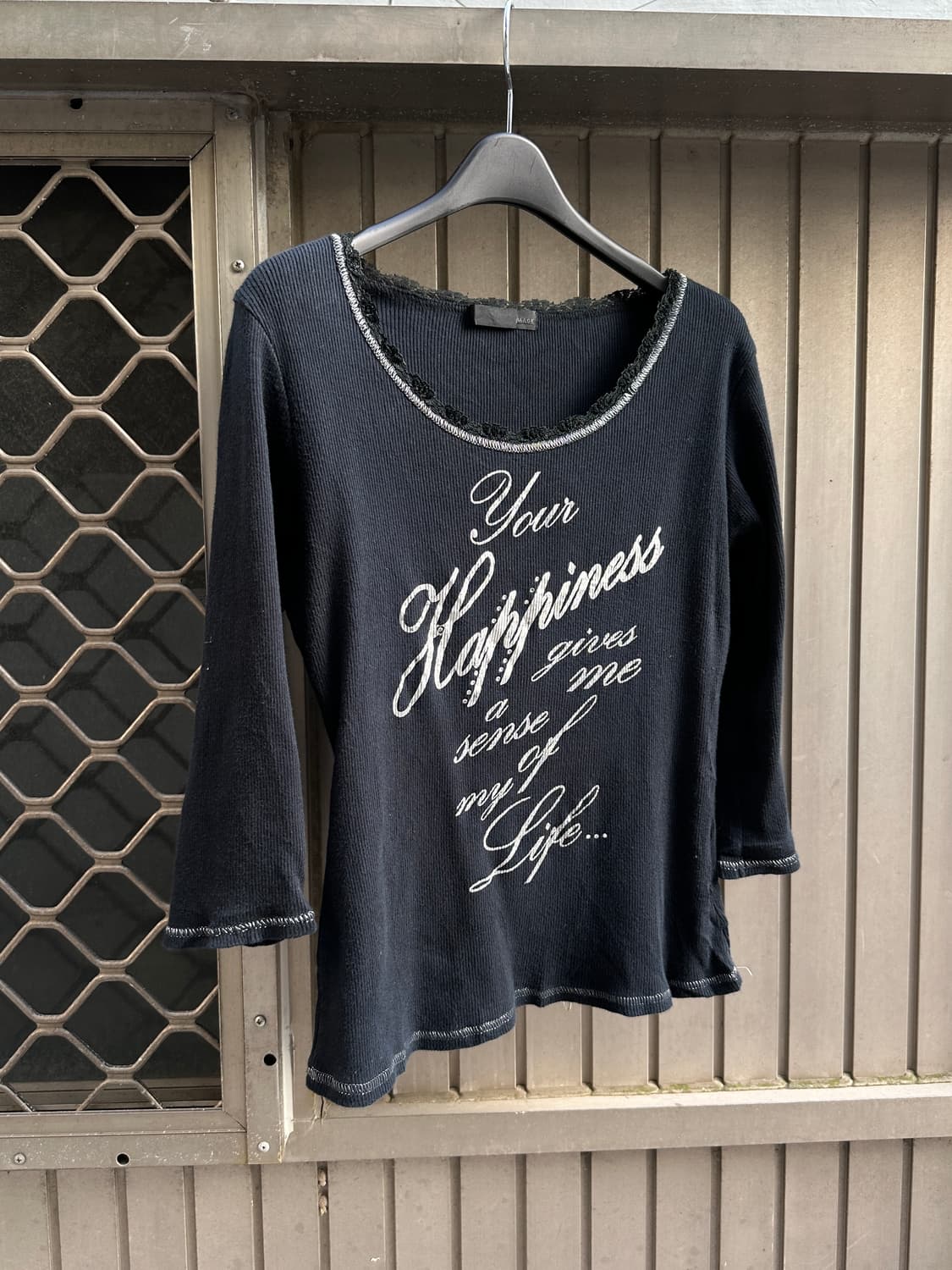 Vintage y2k lettering printing sleeve 상품이미지1