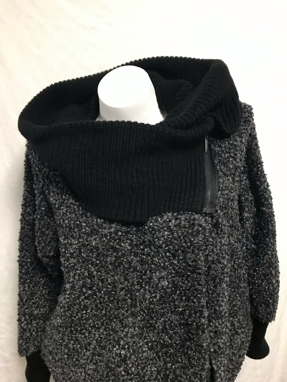 빈티지 아카이브 너드 드레이프 하이넥 덤블 자켓 코트 상품이미지7