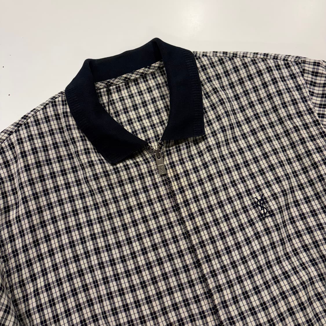 [95] YSL 입생로랑 뿌르 옴므 체크 셔츠 자켓 D697 상품이미지3