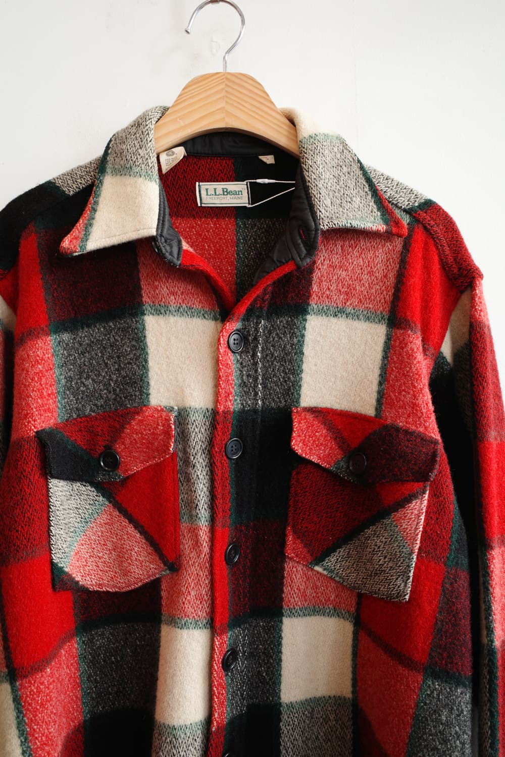 70-80s L.L.Bean 엘엘빈 울 셔츠자켓 (MADE IN USA) 상품이미지2