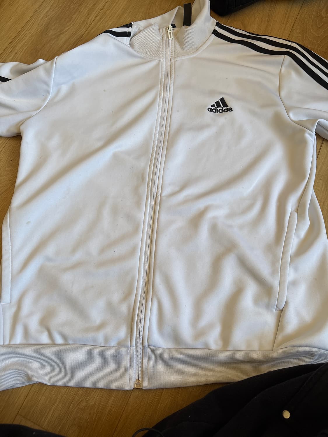 아디다스 져지 3S 레귤러 핏 더블 니트 트랙 탑 상품이미지1