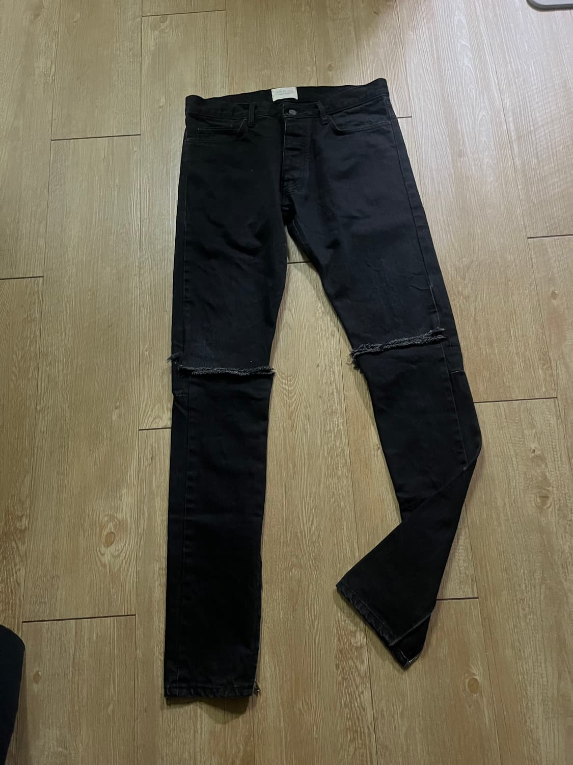 피어오브갓 디스트로이드 지퍼 데님진 상품이미지3