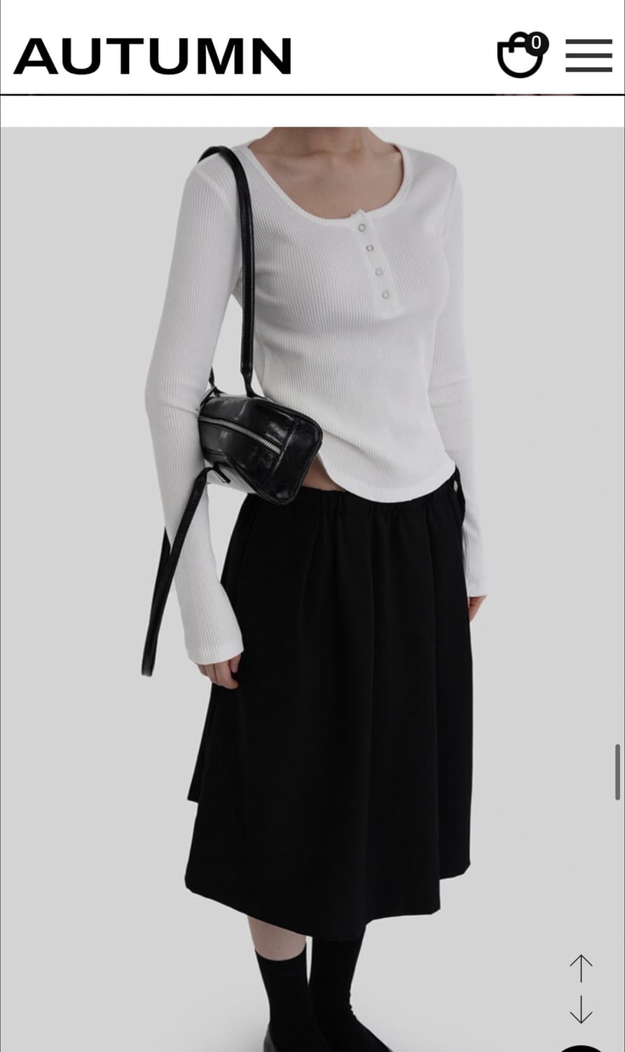 새상품|어텀 made딥유넥스냅티셔츠 상품이미지4