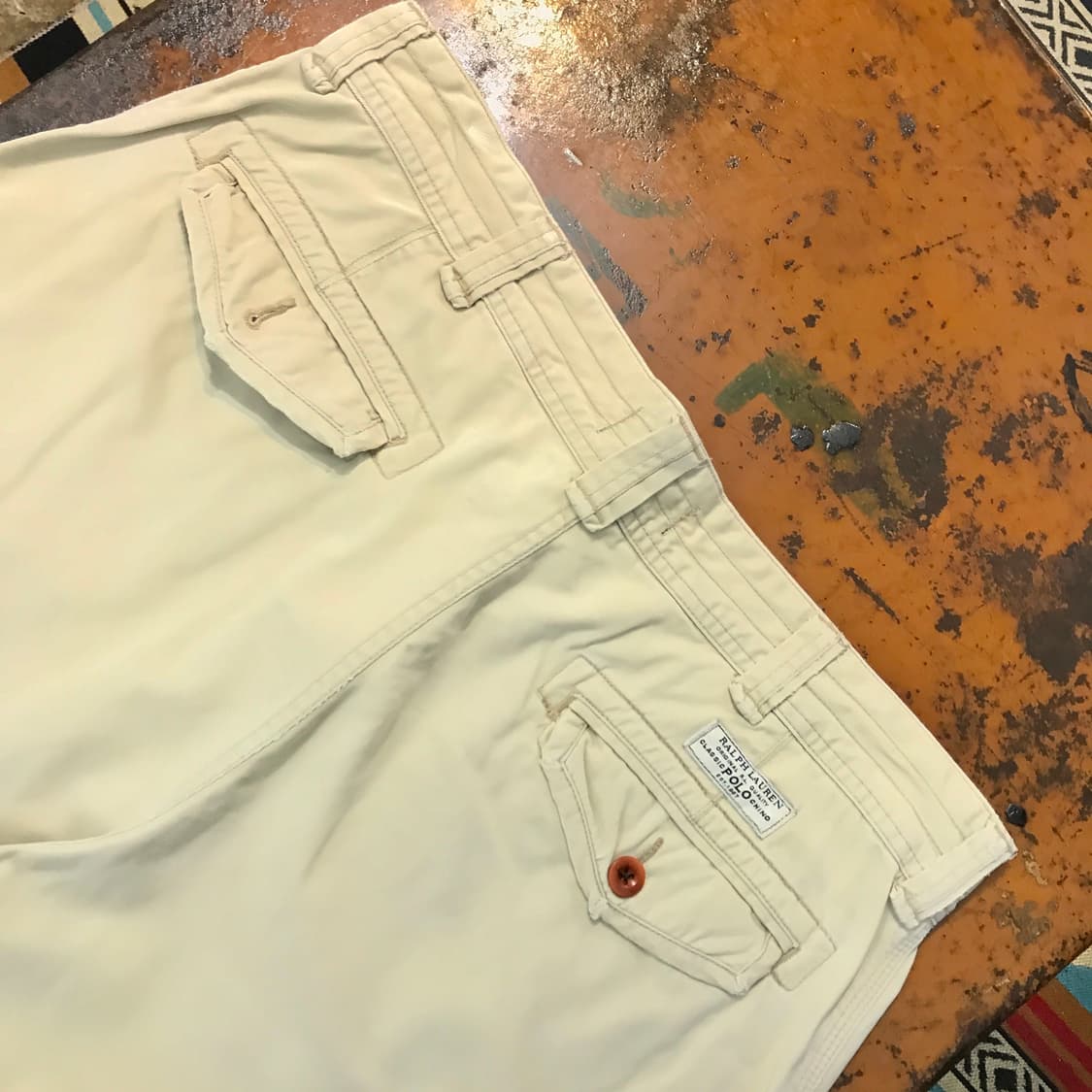 폴로랄프로렌 베이지 코튼 카고 숏 팬츠 반바지 허리 38 빅사이즈 상품이미지3