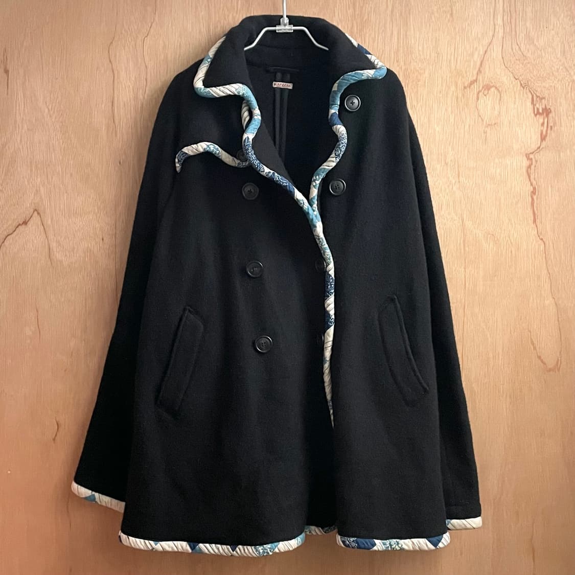 캐피탈 파이핑 울 코트 상품이미지1