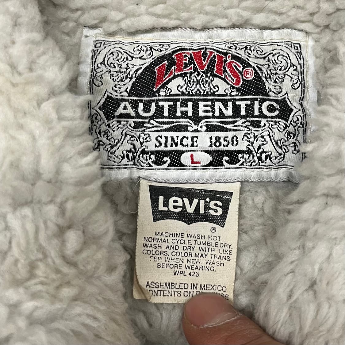 90s 리바이스 쉐르파 데님 자켓 (105-110) 상품이미지5