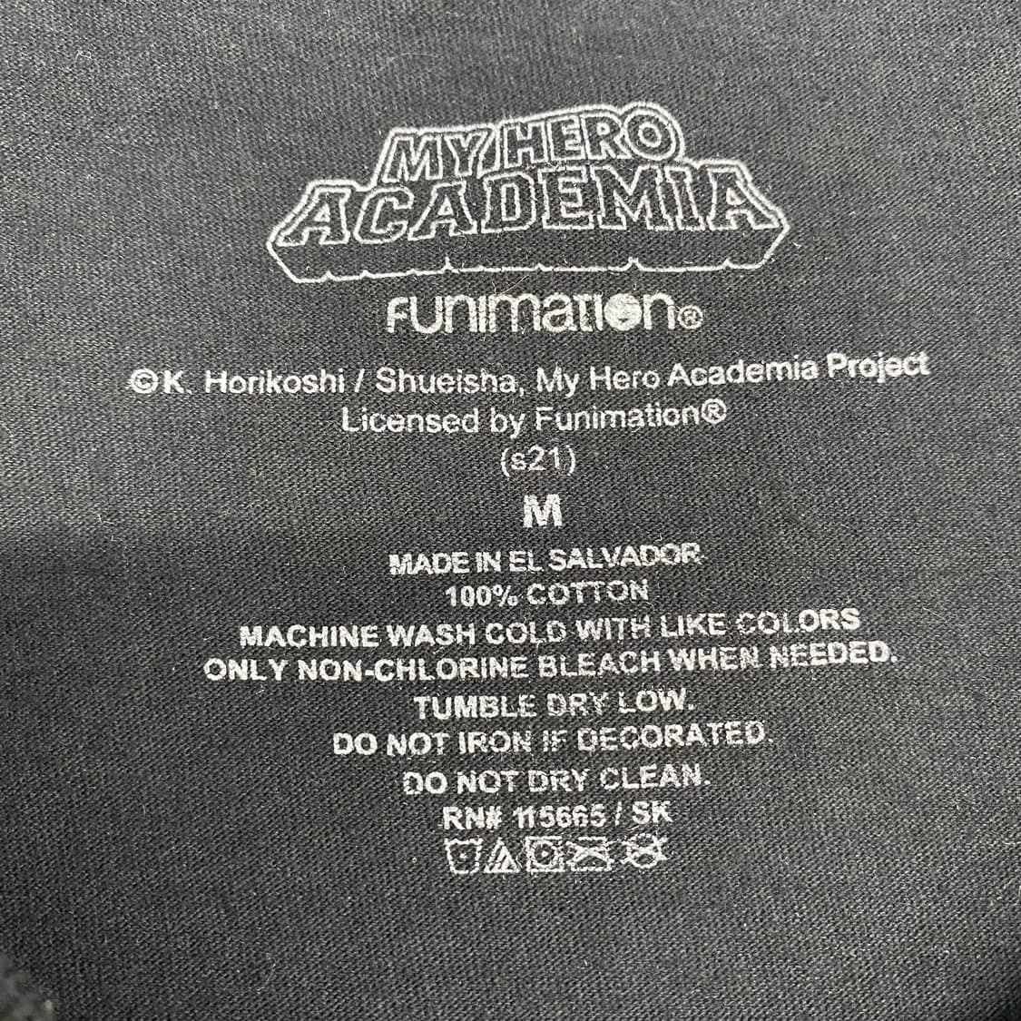 나히아 나의히어로아카데미아 빌런 오피셜 애니메이션 티셔츠 애니티 상품이미지3